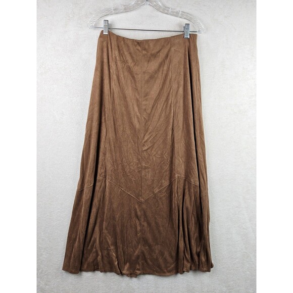 Cabi Women's Faux Suede Look Maxi Skirt Size L - Picture 1 of 2